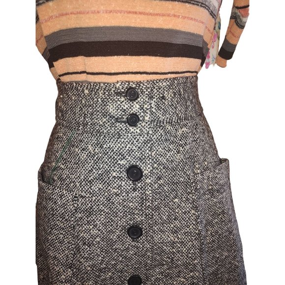 1970's Marbled Button Front Prestige Skirt - Picture 11 of 16